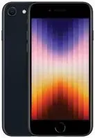 iPhone SE (2022), 64GB, Midnight, SIM-Free, IP67 -  MMXF3B/A