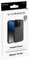 Frosted Cover iPhone 15 Pro, Semi Transparent, Black -  63902